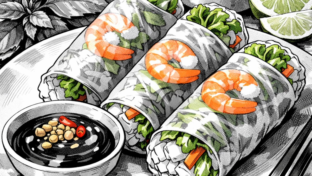 Rouleaux de printemps frais : la lecture diététique chinoise d'un plat d'été